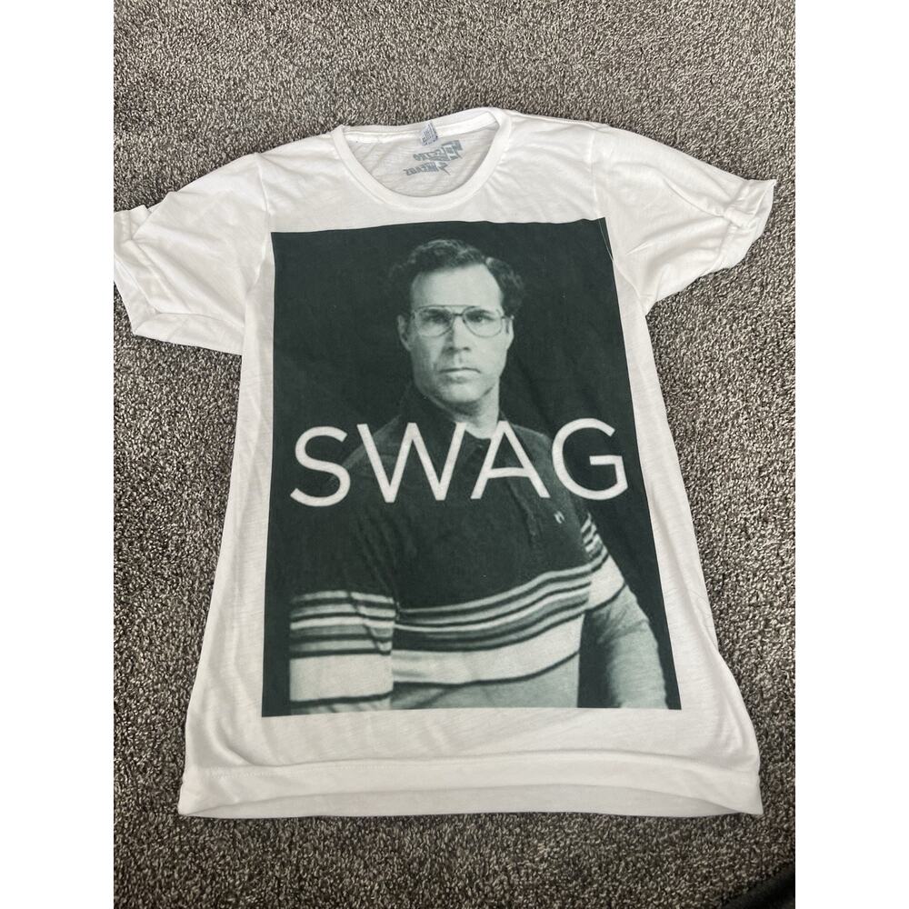 Electro Threads Shirt Swag Will Ferrell White Size Extra Small JJ